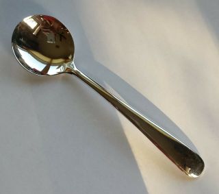Silver Plated 6 " Round Bowl Soup Gumbo Spoon Italy