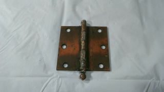 Antique Stanley Copper Flash Japanned Cupboard Door Hinge 2 1/2 " X2 1/2 " 16 Avail