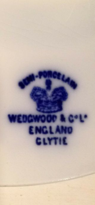 Antique Wedgwood flow blue 