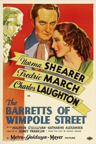 Norma Shearer The Barretts Of Wimpole Street Vintage Movie Poster 24x36 Rare