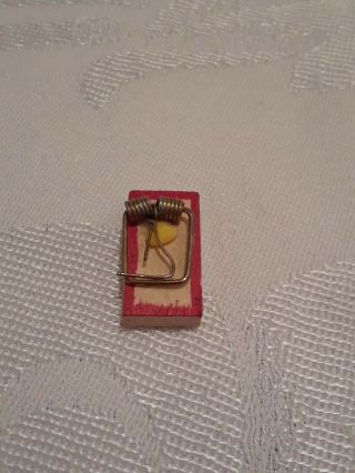 Vintage 1:12 Scale Dollhouse Miniature Wooden Mouse Trap