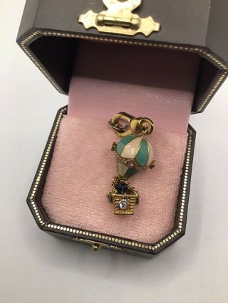 Juicy Couture Hot Air Balloon Charm Rare Yorkie Inside