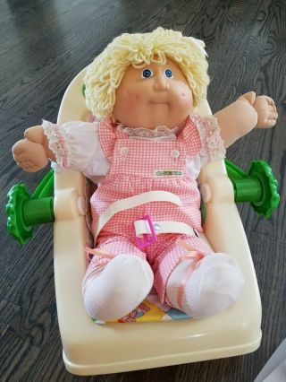 Vintage Cabbage Catch Kid With Clothes And Carry Seat 1978,  1982 Signed
