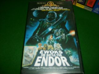 STAR WARS: EWOKS THE BATTLE FOR ENDOR - RARE Australian MGM/UA VHS Issue Sci - Fi 2