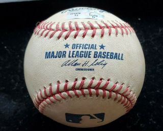 Rare Andy Pettitte York Yankees Game Thrown Baseball 