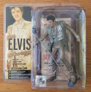 Mcfarlane Elvis Presley Action Figure 1956 “the Year In Gold” Rare