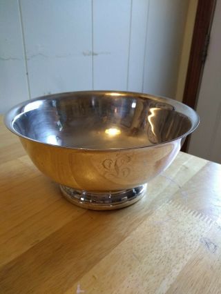 Gorham Vintage Paul Revere Silver - Plated Bowl Yc780