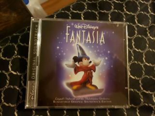 Walt Disney Fantasia Masterpiece 2 Disc Cd Set Leopold Stokowski Soundtrack Rare