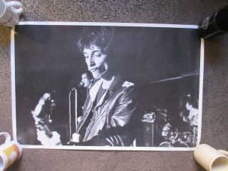 Rare Johnny Thunders (heartbreakers/n.  Y.  Dolls) 20 " X30 " B&w Poster Nm Cond.  2of 4