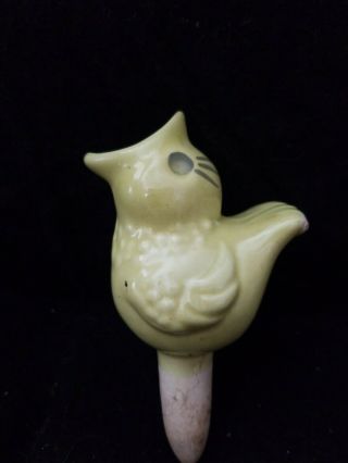 Vintage Baby Bird Ceramic Figural Plant Watering Soaker Spike Stake