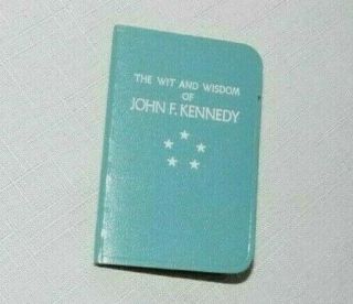 Rare John F.  Kennedy Hallmark Wit And Wisdom Little Book Look