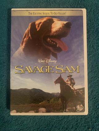 Savage Sam Dvd 2003 Sequel To Old Yeller Rare Disney Dog Movie