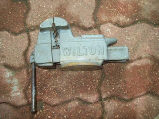 Rare Vintage Wilton 643 1/2 Bench Vise With 3 - 1/2 " Jaws Anvil & Horn 111017