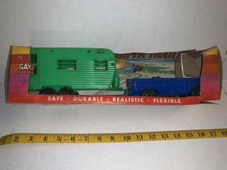 Rare Vintage Gay Toys Truck And Camper Trailer In The Box
