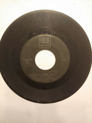 The Beatles Rare Black Silver Tollie Label Love Me Do Ps I Love You 45 Rpm 0001