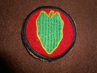 Rare Ww2 Theater Made 24th Infantry Division Patch