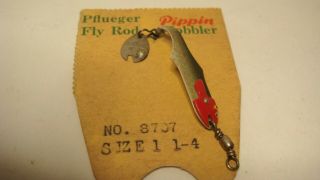 Vintage Fishing Lure - Pflueger Fly Rod Pippin Wobbler 1 1/4 "