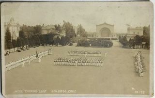 Antique Post Card Navel Training Camp San Diego California Vintage