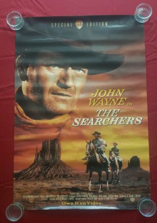 Rare The Searchers 1956 Movie Poster John Wayne,  Ford,  Warner Brothers Spec Edit