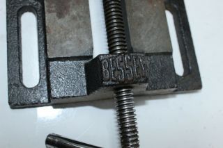 Antique Bessey Machinist Drill Press Vise Good 2