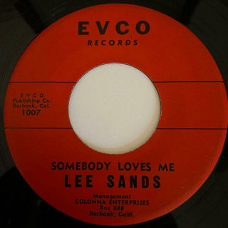 Vocal Jazz 45 Lee Sands Somebody Loves Me/as Time Goes By Evco Hear Rare/obscure