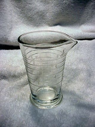 Antique 8 Oz Heavy Glass Beaker | Embossed " For Photographic Use Only " | $19