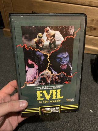Evil In The Woods Vhs Sov Rare Gore Horror Clamshell Massacre Video B Movie
