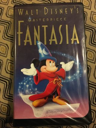 Walt Disney’s Masterpiece Fantasia Vhs 1132 Rare