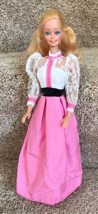 Vtg Mattel 1980 My First Barbie Doll Wearing 1980 Angel Face Barbie Dress