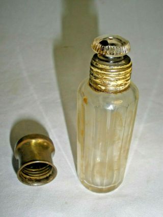 Antique Perfume Bottle With Stopper Glass Parfum Bottle