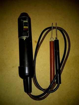 Wiggy Stick Wigginton Ac - Dc 125 - 600v Voltage Tester Vintage Antique Square D Co.