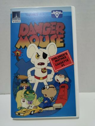 Danger Mouse Volume 1 Hardshell Vhs Rare 1st Edition 1985 Thorn Emi/thames