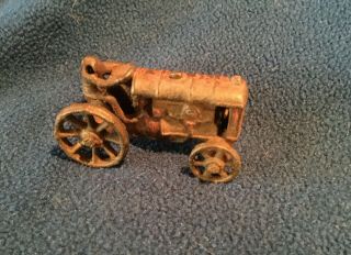 Antique Die Cast Metal Tractor Toy Collectable,  Moving Wheels