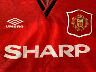 Umbro Manchester United 1994/95 Home Jersey - Large - Authentic,  Rare 2