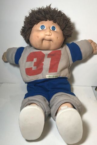 Vintage Early 80s Boy Cabbage Patch Kid Doll Signed Tagged Clothes