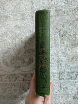 Antique Hardcover Book The Rover Boys On The Farm by Arthur M.  Winfield 1908 2