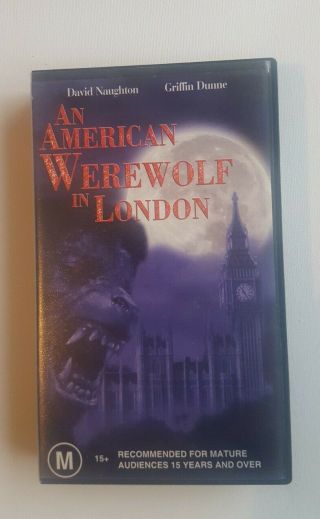 An American Werewolf In London Rare Classic Horror Vhs Tape