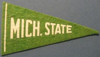 Vintage Antique 1936 - 1938 Bf3 Michigan State Spartans Football Pennant H245
