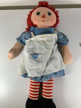 Vintage Knickerbocker Raggedy Ann Doll 18 Inches
