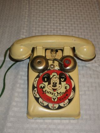 Rare 1950 Jimmy Dodd Mickey Mouse Talking Phone