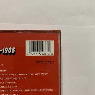 The Beatles.  1962 - 1966.  2 CD Set.  Rare OOP 2 Disc Set 3