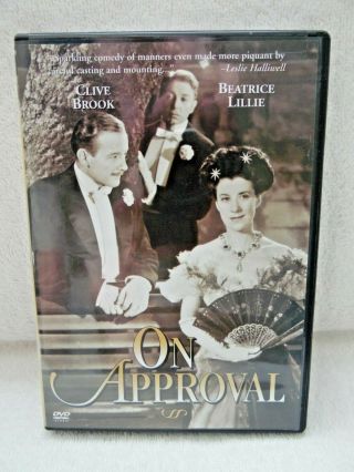 Rare " On Approval " 1999 Dvd W/clive Brook And Beatrice Lillie