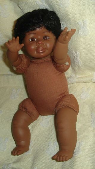 Vintage African American black baby doll,  10 