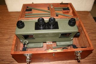 Rare Military Pc - Old Delft Scanning Stereoscope - Land Interpretation & Mapping
