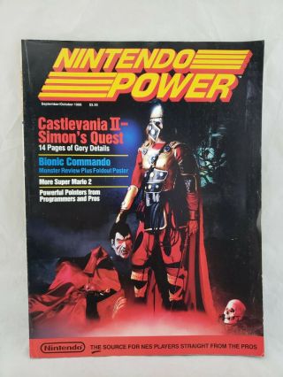 Sept/oct 1988 Nintendo Power Vol.  2 Castlevania Ii Simon’s Quest Complete Rare