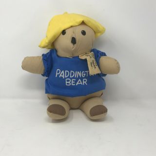 Unique Paddington Bear Stuffed Plush 1975 Eden Toys Darkest Peru London England