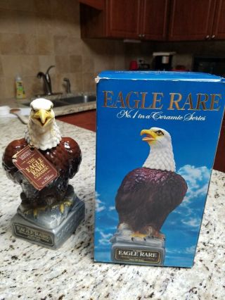 Eagle Rare Kentucky Bourbon Whiskey Decanter 1979 With Box