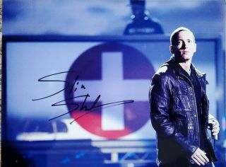 Slim Shady,  Eminem,  Signed,  Autograph,  Photo,  8×11,  Recovery,  Authentic,  Rare