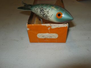 Vintage Bomber Fishing Lure & Papers 1 Lure Model 570