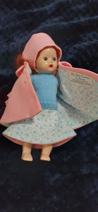 Vintage hand made dress coat for 8 inch dolls Ginny Pam Madame Alexander 3